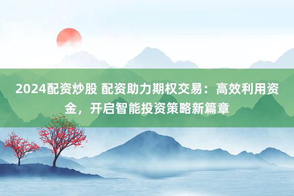 2024配资炒股 配资助力期权交易：高效利用资金，开启智能投资策略新篇章